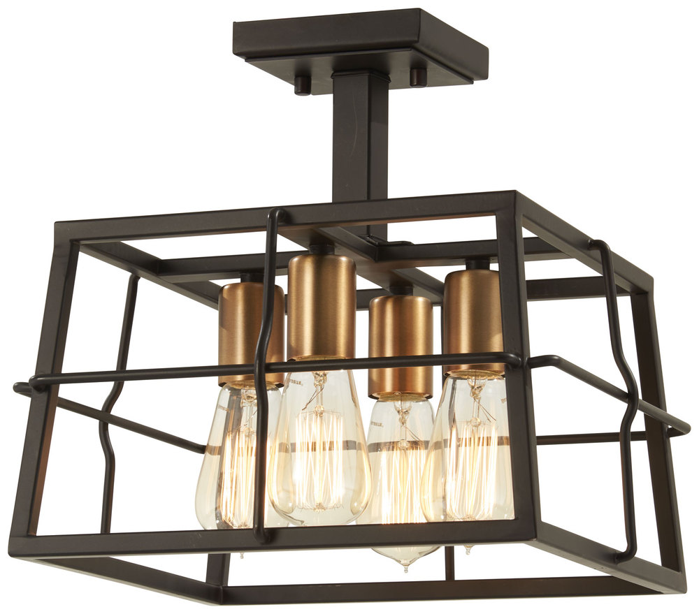 Keeley Calle - 4 Light Semi Flush