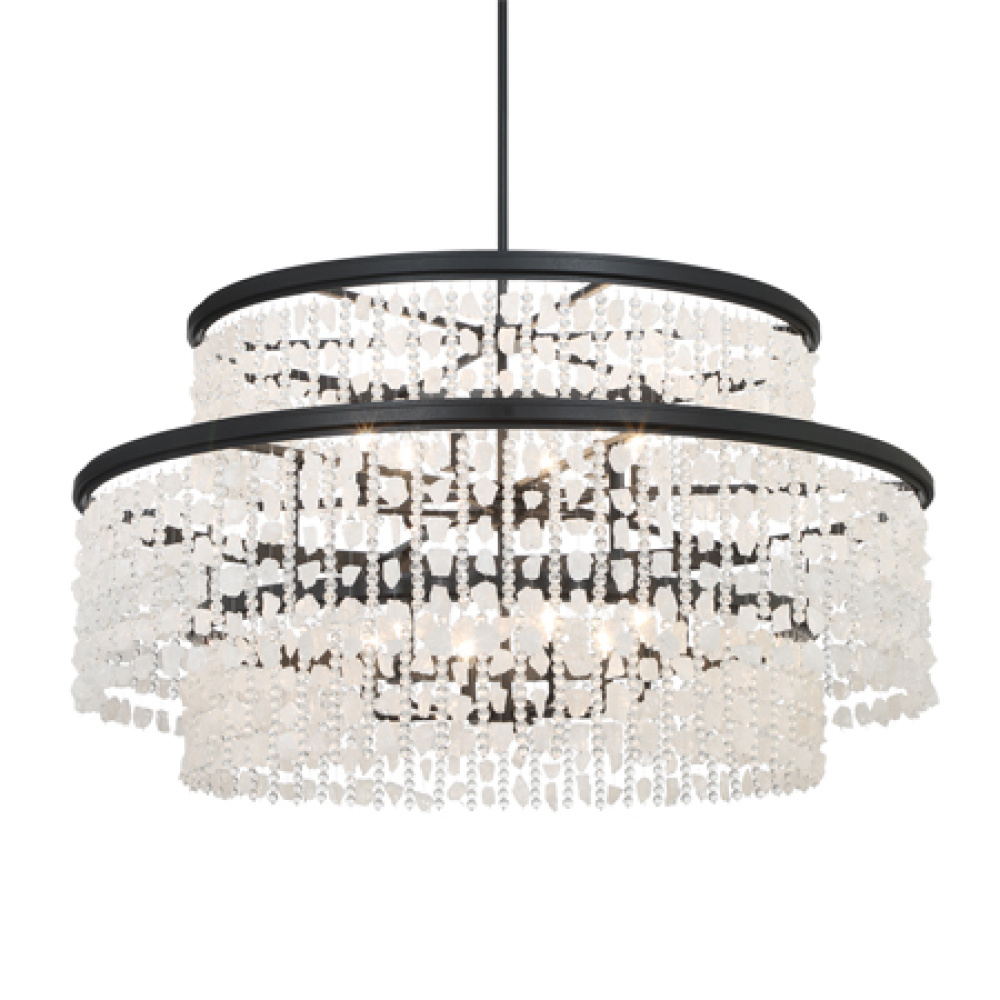 Shimmering Elegance 12 Light Chandelier
