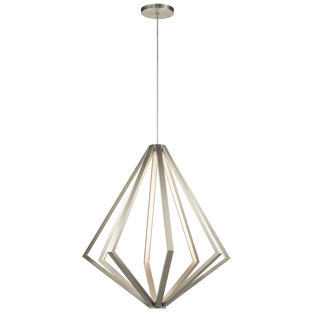 Everest 32" LED Pendant Satin Nickel