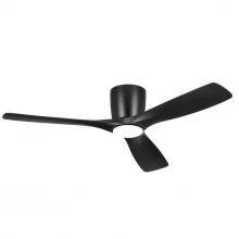 Kichler 300154SBK - 54 Inch Volos 3 Blade Indoor Ceiling Fan in Satin Black with Satin Black Blades