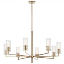 Kichler 52680CPZ - Velestino 40.25" 8-Light Chandelier in Champagne Bronze