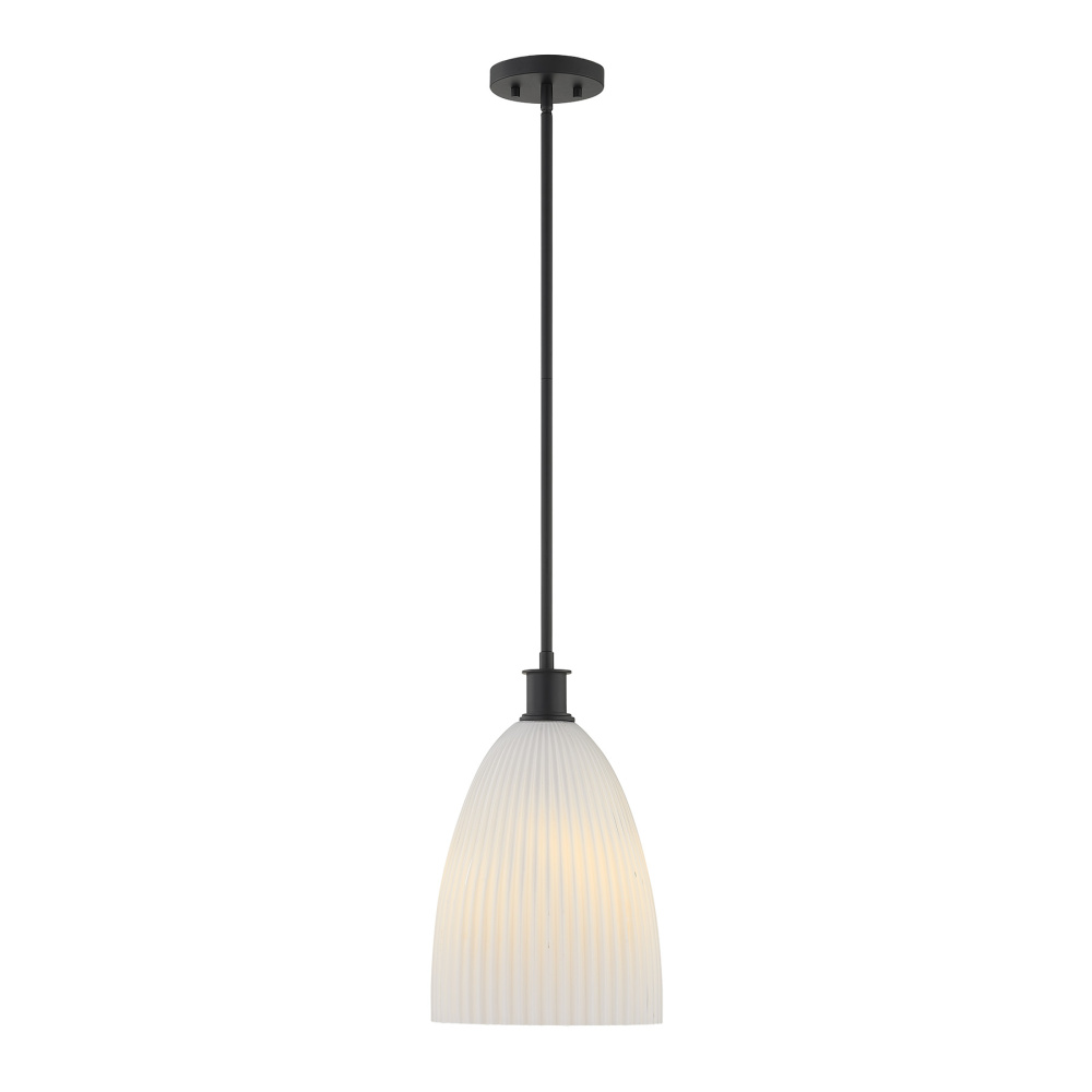 Baldwin 1-Light Pendant in Matte Black