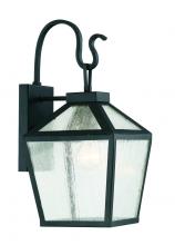 Savoy House 5-100-BK - Woodstock 1-Light Outdoor Wall Lantern in Black