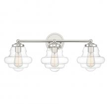 Savoy House M80073PN - 3-Light Bathroom Vanity Light in Polished Nickel