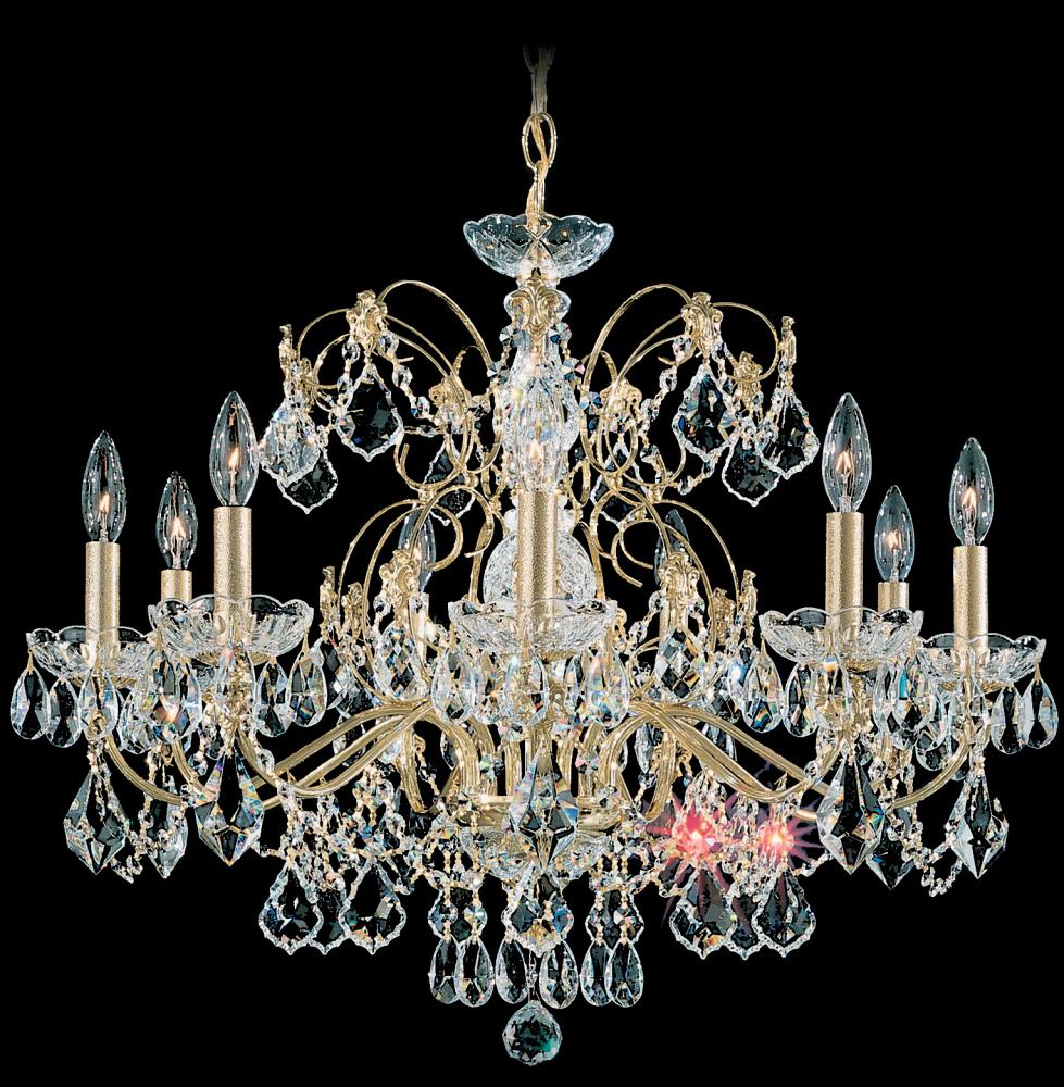 Century 9 Light 120V Chandelier in Aurelia with Heritage Handcut Crystal