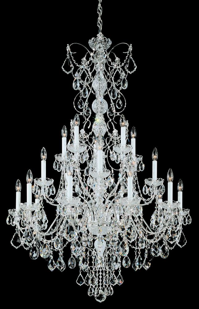 Century 20 Light 120V Chandelier in Etruscan Gold with Heritage Handcut Crystal