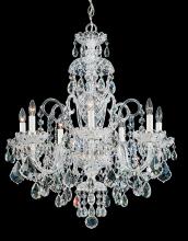 Schonbek 1870 6811-40H - Olde World 7 Light 120V Chandelier in Polished Silver with Heritage Handcut Crystal