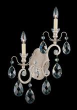 Schonbek 1870 3758-48 - Renaissance 2 Light 120V Wall Sconce in Antique Silver with Heritage Handcut Crystal