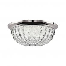 Schonbek 1870 S5212-702O - Genoa 12IN LED 3000K/3500K/4000K 120V Flush Mount in Polished Chrome with Optic Crystal