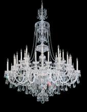 Schonbek 1870 3612-40R - Sterling 45 Light 120V Chandelier in Polished Silver with Heritage Handcut Crystal