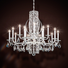 Schonbek 1870 RS8315N-401H - Siena 15 Light 120V Chandelier in Polished Stainless Steel with Heritage Handcut Crystal