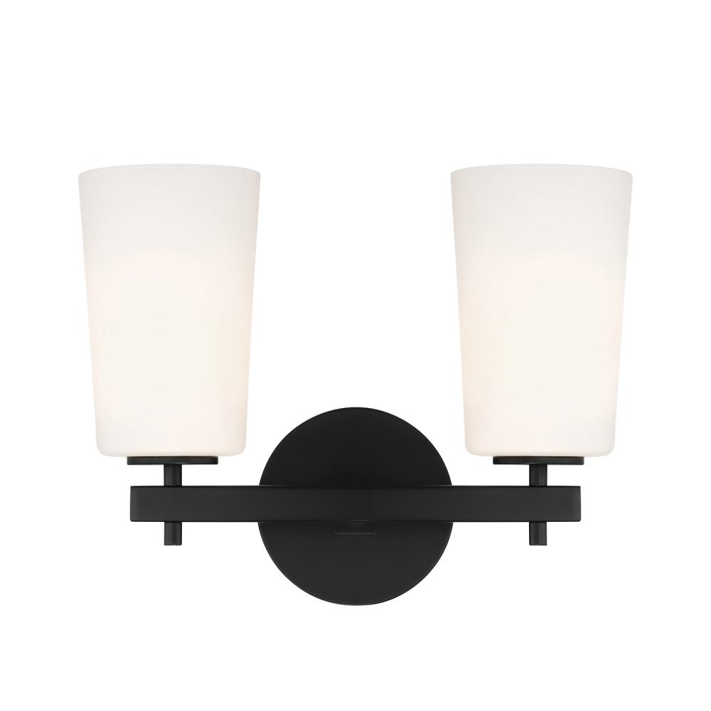 Colton 2 Light Black Sconce