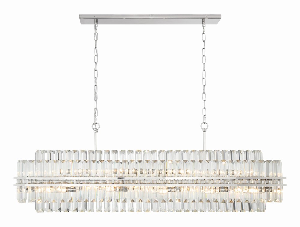 Hayes 16 Light Polished Nickel Chandelier