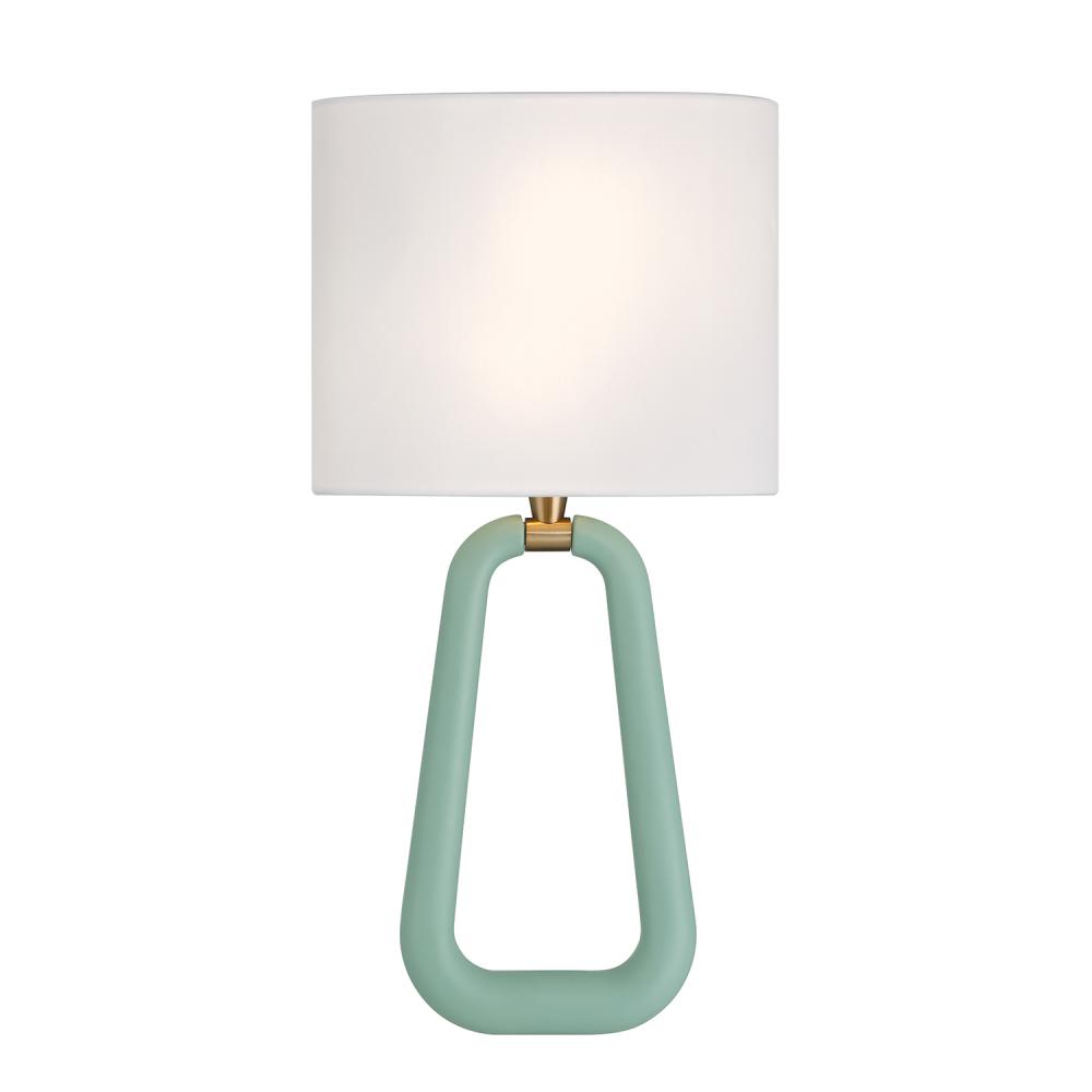 Jori 2 Light Aged Brass + Green Sconce