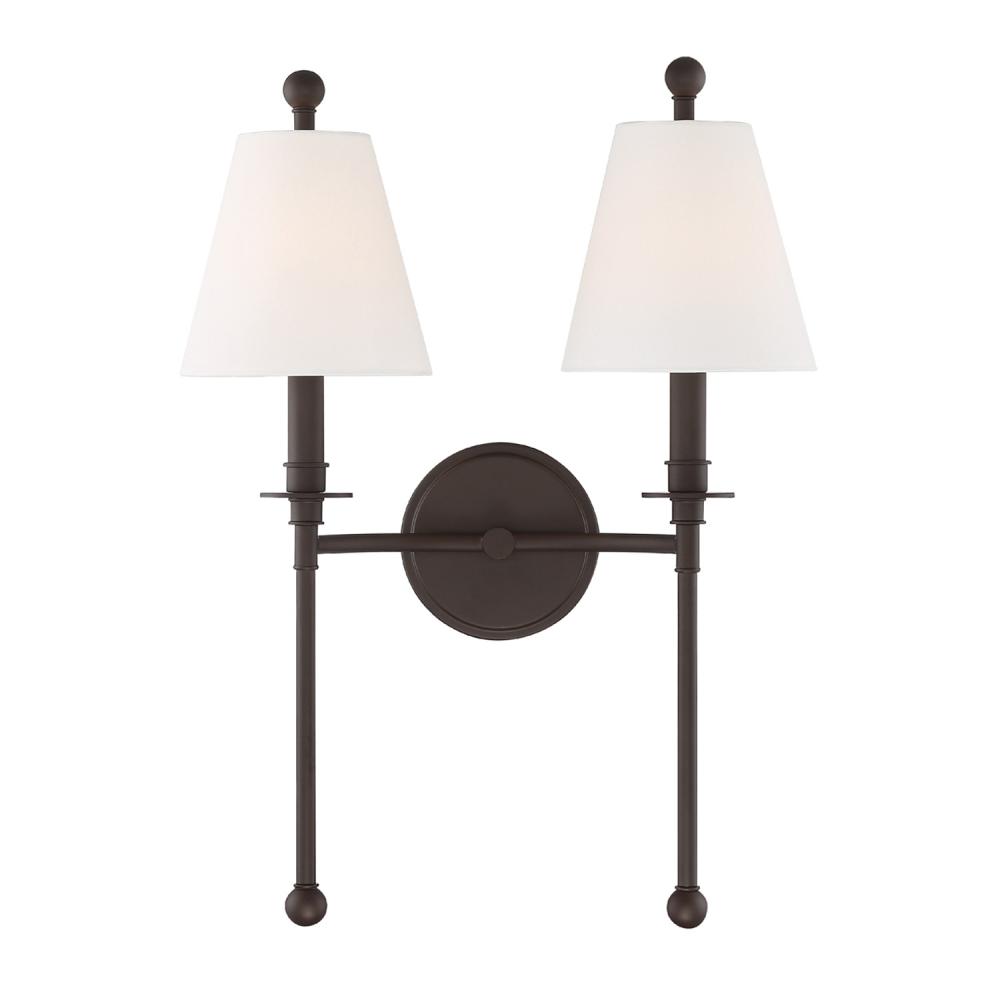 Riverdale 15'' Dark Bronze Sconce