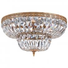 Crystorama 724-OB-CL-MWP - Waltham 24'' Clear Hand Cut Olde Brass Flush Mount