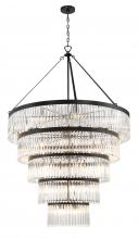 Crystorama EMO-5430-BF - Emory 30 Light Black Forged Chandelier