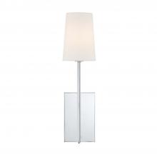 Crystorama LEN-251-CH - Lena 1 Light Polished Chrome Sconce