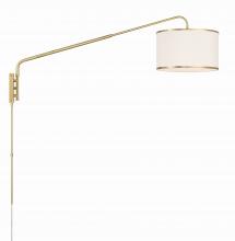 Crystorama MAL-601-SB - Mallory 1 Light Soft Brass Task Sconce