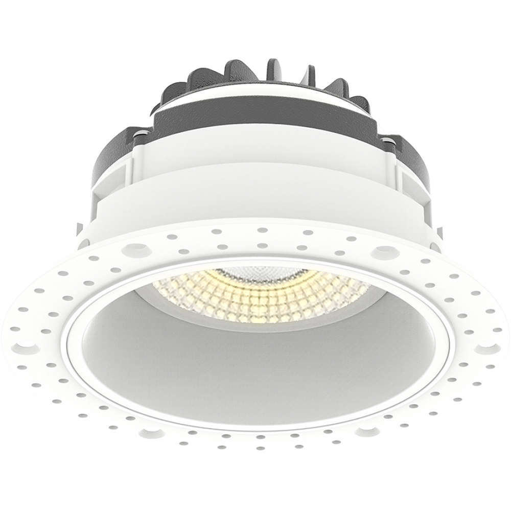 GIMBAL TRIMLESS 4IN ROUND TRIAC 15W 1000LM CRI90 5CCT 38D WHITE