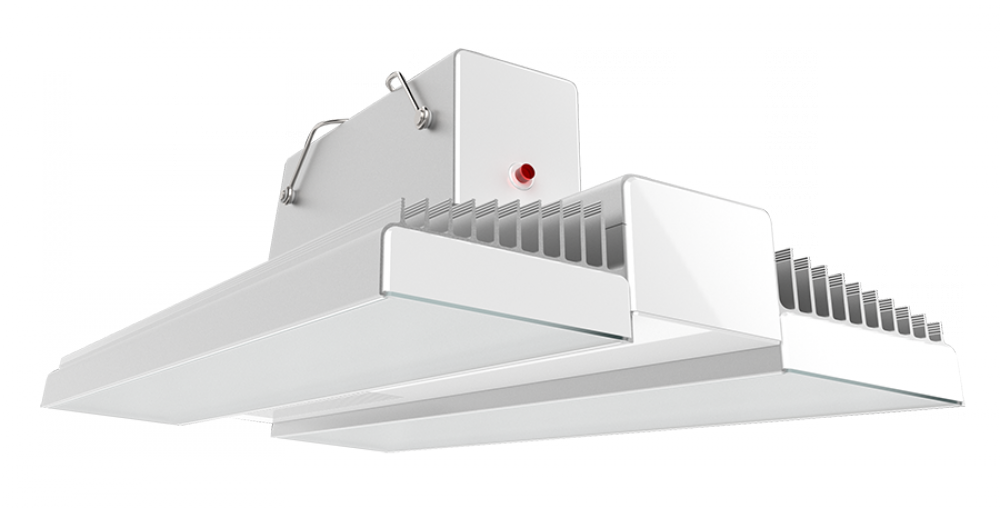 RAIL 175W 4000K LED 120-277V BATTERY BACKUP WHITE/ALUMINUM