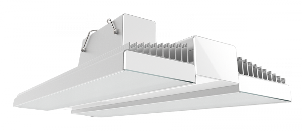 HIBAY 34847 LUMENS RAIL 225W 5000K LED 120V-277V MVS BATTERY BACKUP WHITE/ALUMINUM