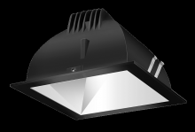 RAB Lighting NDLED6SD-50YNHC-M-B - RECESSED DOWNLIGHTS 20 LUMENS NDLED6SD 6 INCH SQUARE UNIVERSAL DIMMING 50 DEGREE BEAM SPREAD 3500K