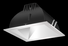 RAB Lighting NDLED4SD-50YYHC-M-S - RECESSED DOWNLIGHTS 12 LUMENS NDLED4SD 4 INCH SQUARE UNIVERSAL DIMMING 50 DEGREE BEAM SPREAD 2700K