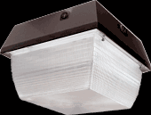 RAB Lighting VAN3F42QT - VANDALPROOF 3200 LUMENS VAN3 9 INCHES X 9 INCHES CEILING 42W CFL QT BRONZE