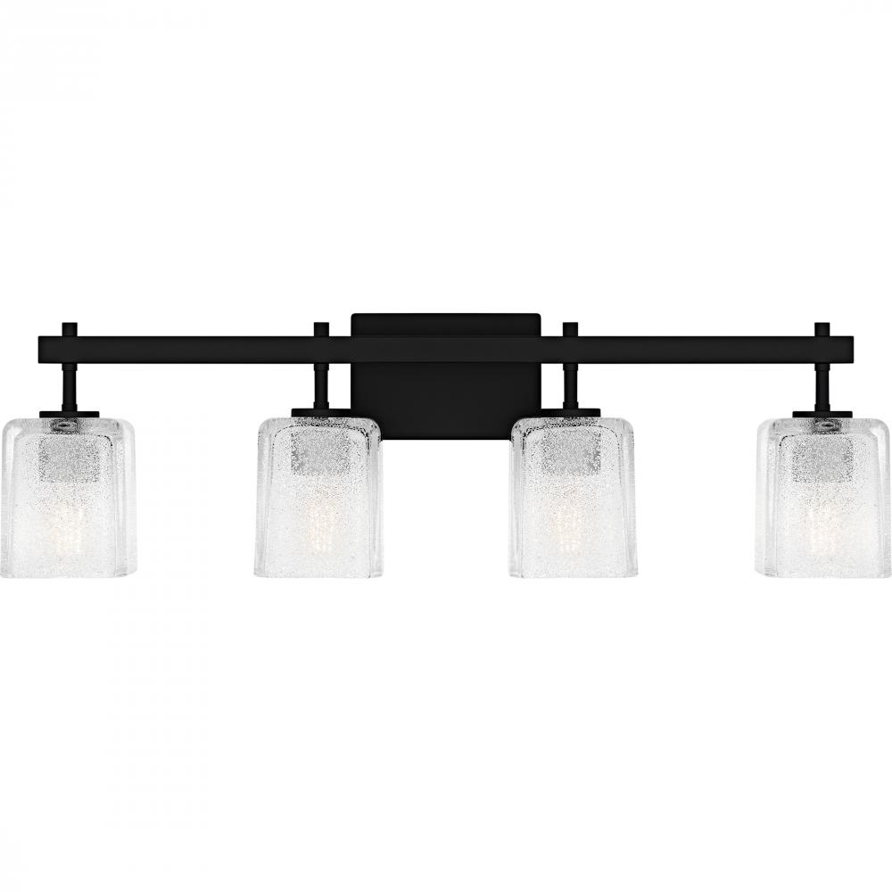 Brenthouse 4-Light Matte Black Bath Light