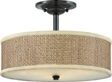 Quoizel ZE1717K - Zen 3-Light Mystic Black Semi-Flush Mount Light