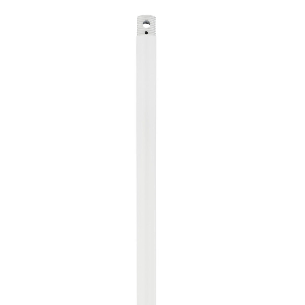 18" Threaded Downrod - Matte White