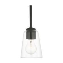 Generation Lighting GLP1041MBK - Miles One Light Mini-Pendant