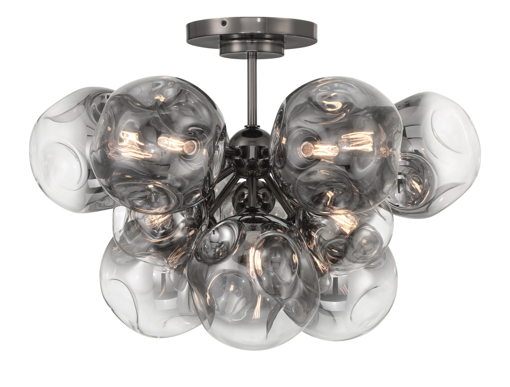 Neveh 12 Light Semi Flush