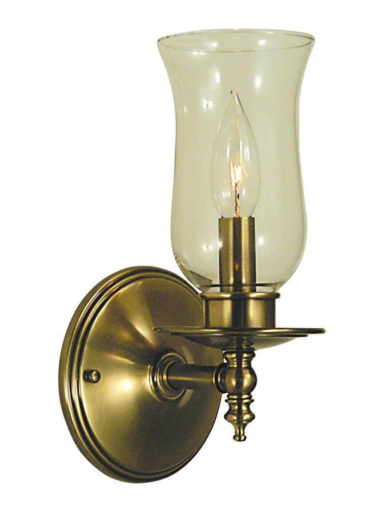 1-Light Polished Silver Sheraton Sconce