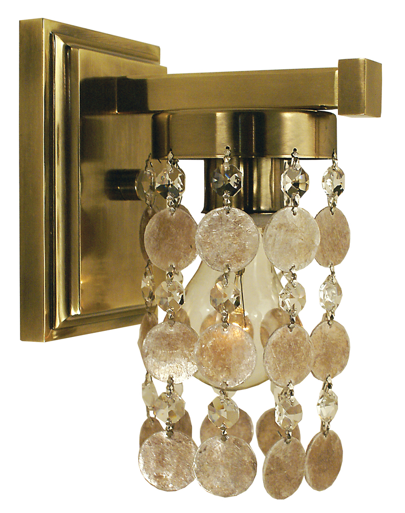 1-Light French Brass Naomi Sconce