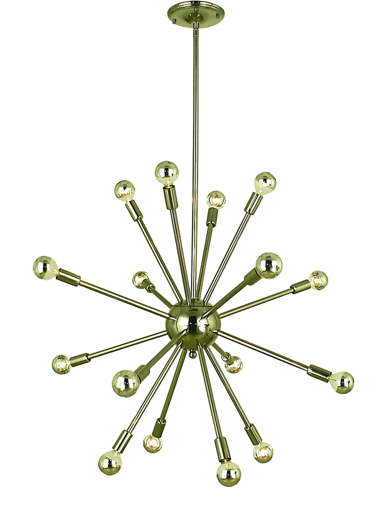 16-Light Brushed Nickel Simone Chandelier