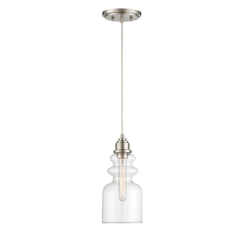 1 LT Mini Pendant in Brushed Nickel