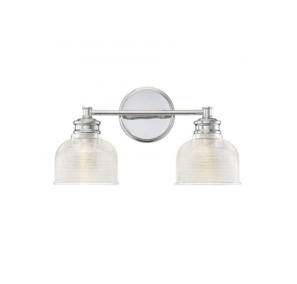 2-Light Bathroom Vanity Light in Chrome