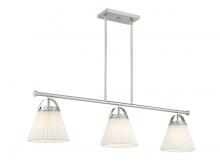 Savoy House Meridian M100125BN - 3-Light Linear Chandelier in Brushed Nickel