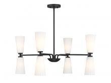 Savoy House Meridian M100126MBK - 8-Light Chandelier in Matte Black