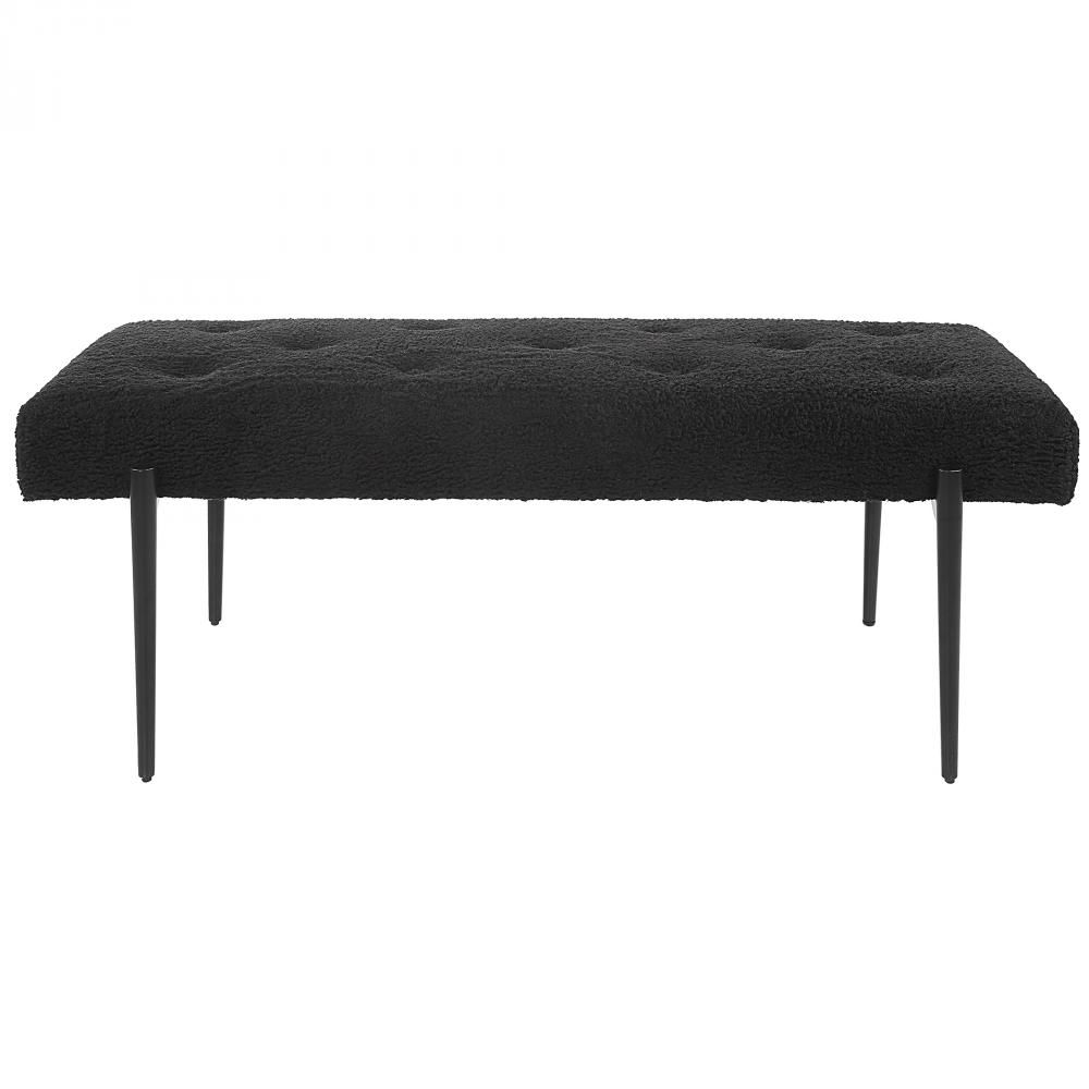 Uttermost Olivier Modern Black Bench