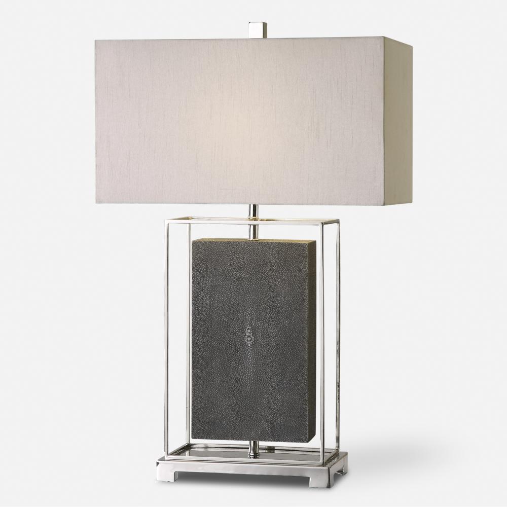 Uttermost Sakana Gray Textured Table Lamp