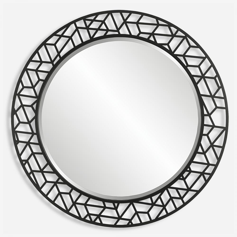 Mosaic Metal Round Mirror