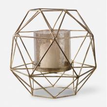 Uttermost 18952 - Myah Geometric Gold Candleholder