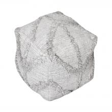 Uttermost 23957 - Olfen Gray Pouf