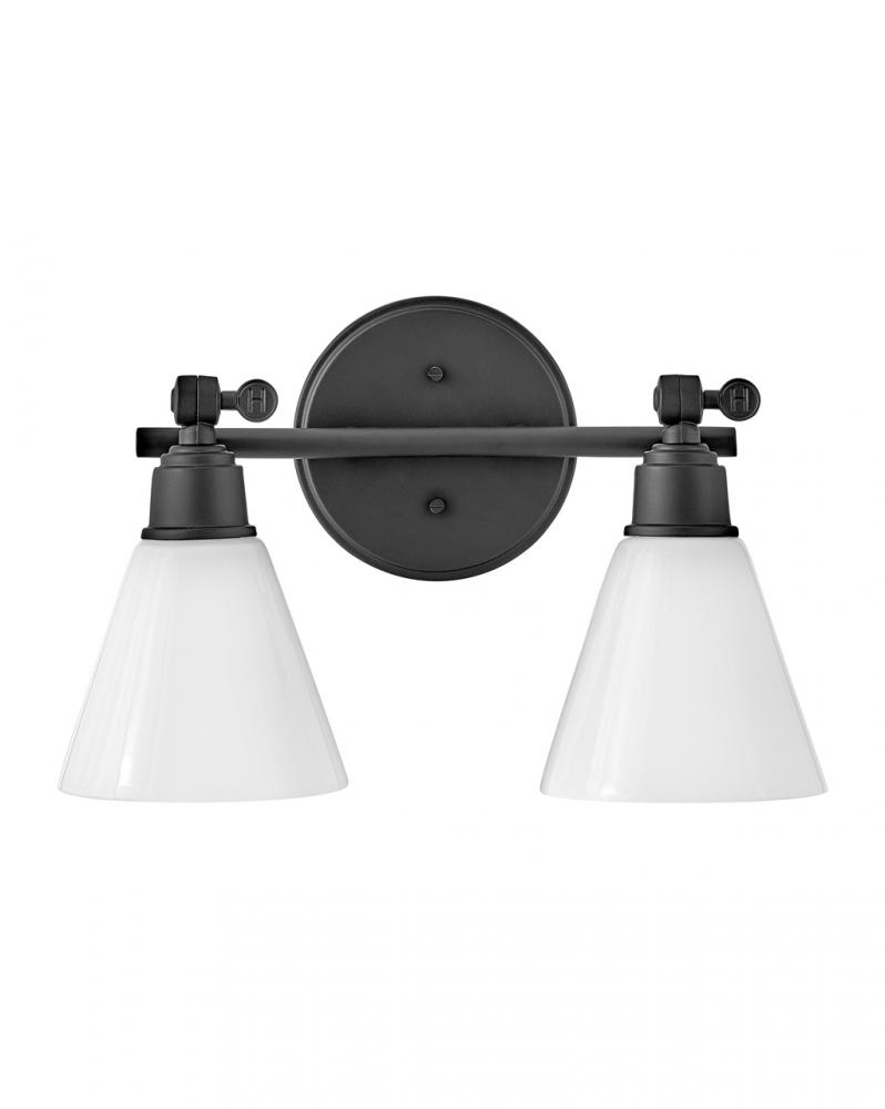 Small Adjustable Two Light Vanity